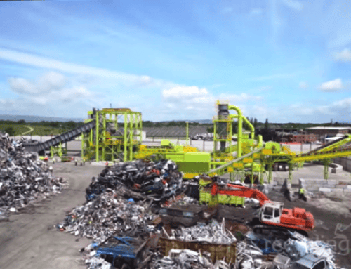 Waste recycling site in Preston